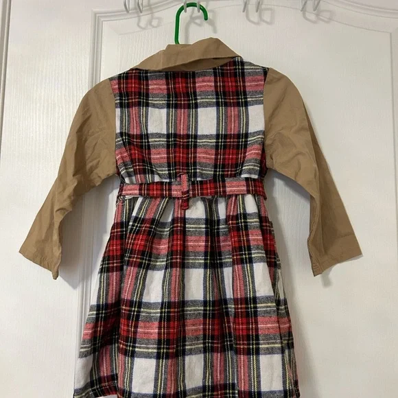🎀 Plaid Button-Front Dress - Picture 2 of 2